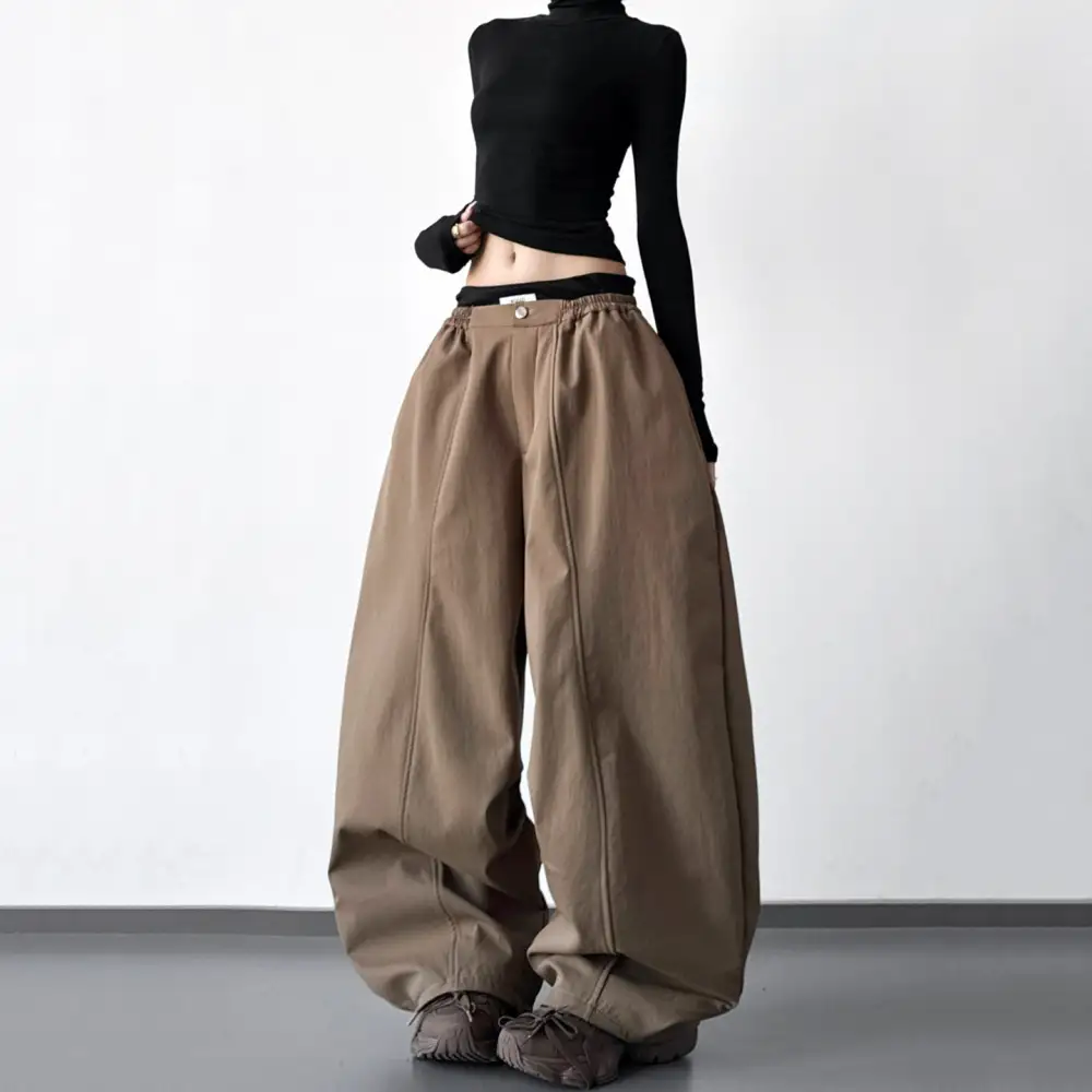 Women's Versatile Wide Leg Loose Fit Pants