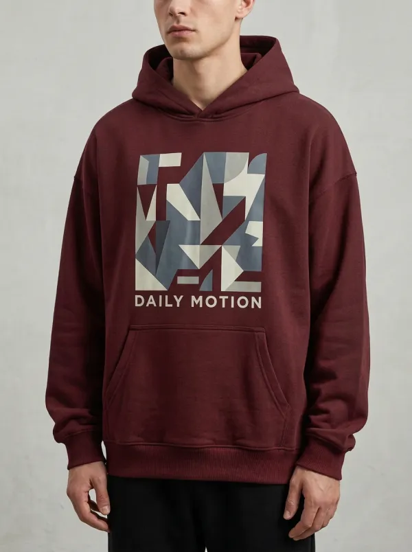 Men's Geometric Graphic Pullover Hoodie