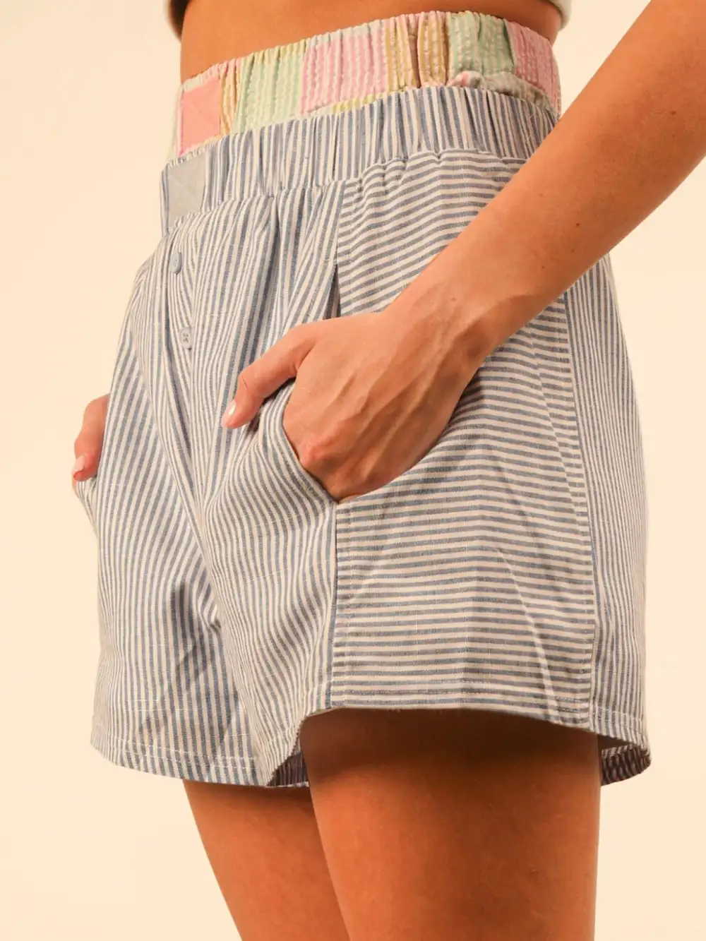 Striped Casual Shorts