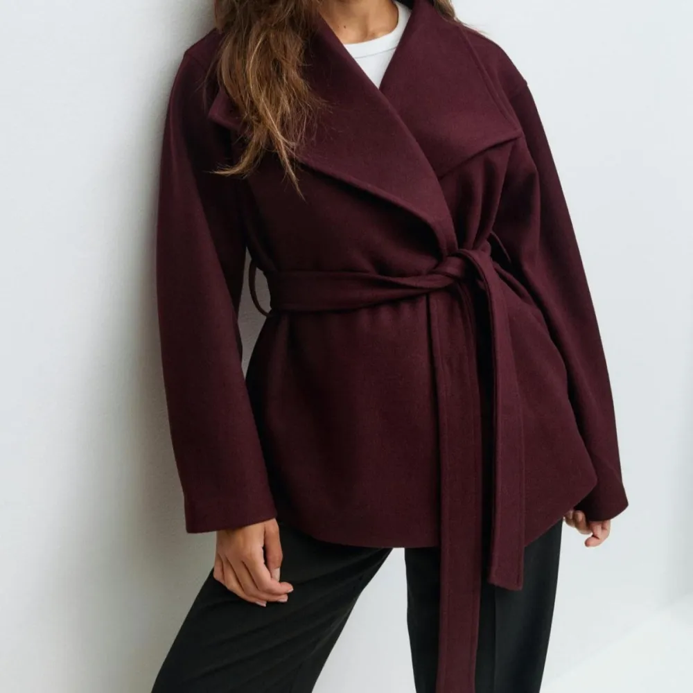 Relaxed Pearl Cascade Coat