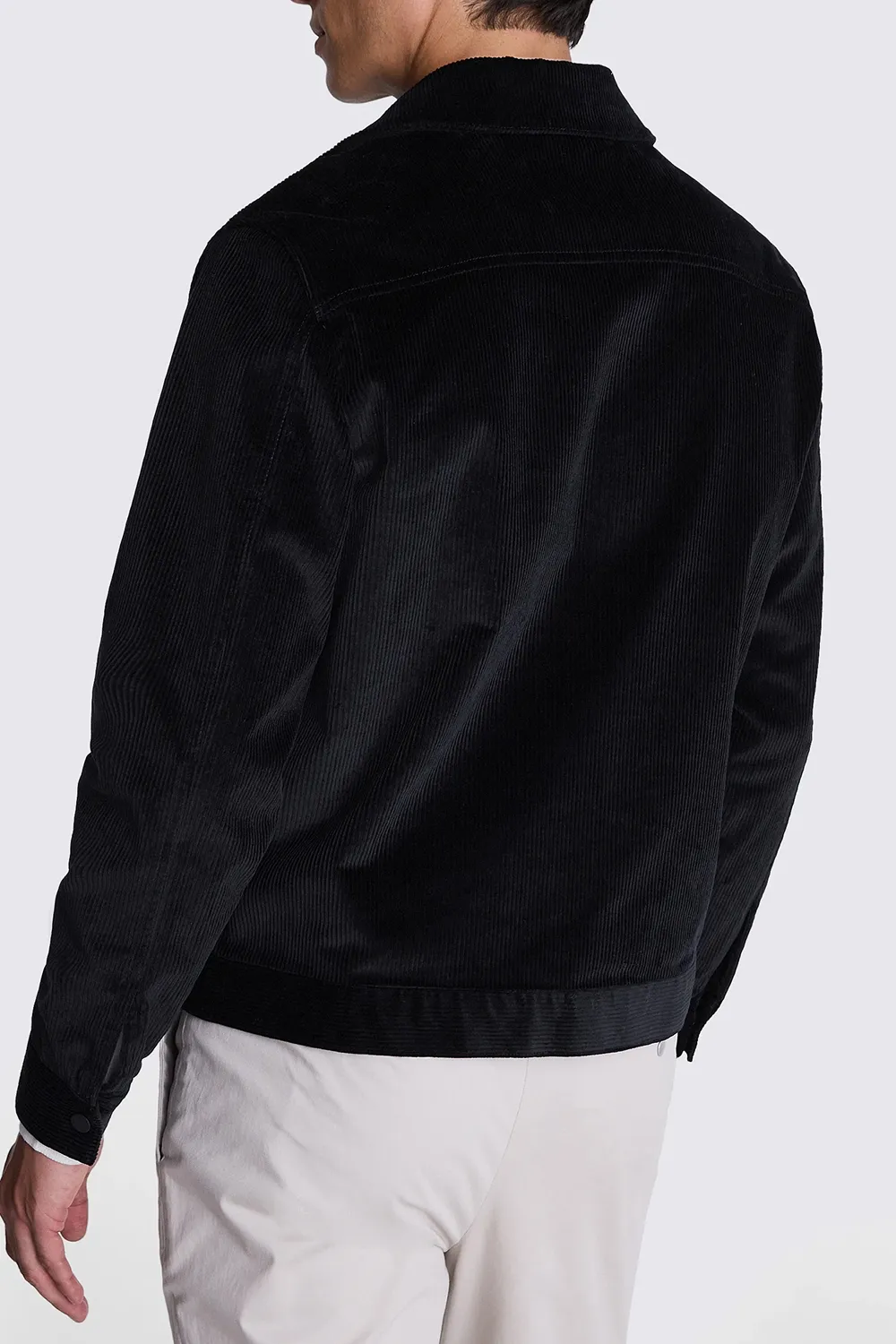Soft Velvet Jacket In Ink