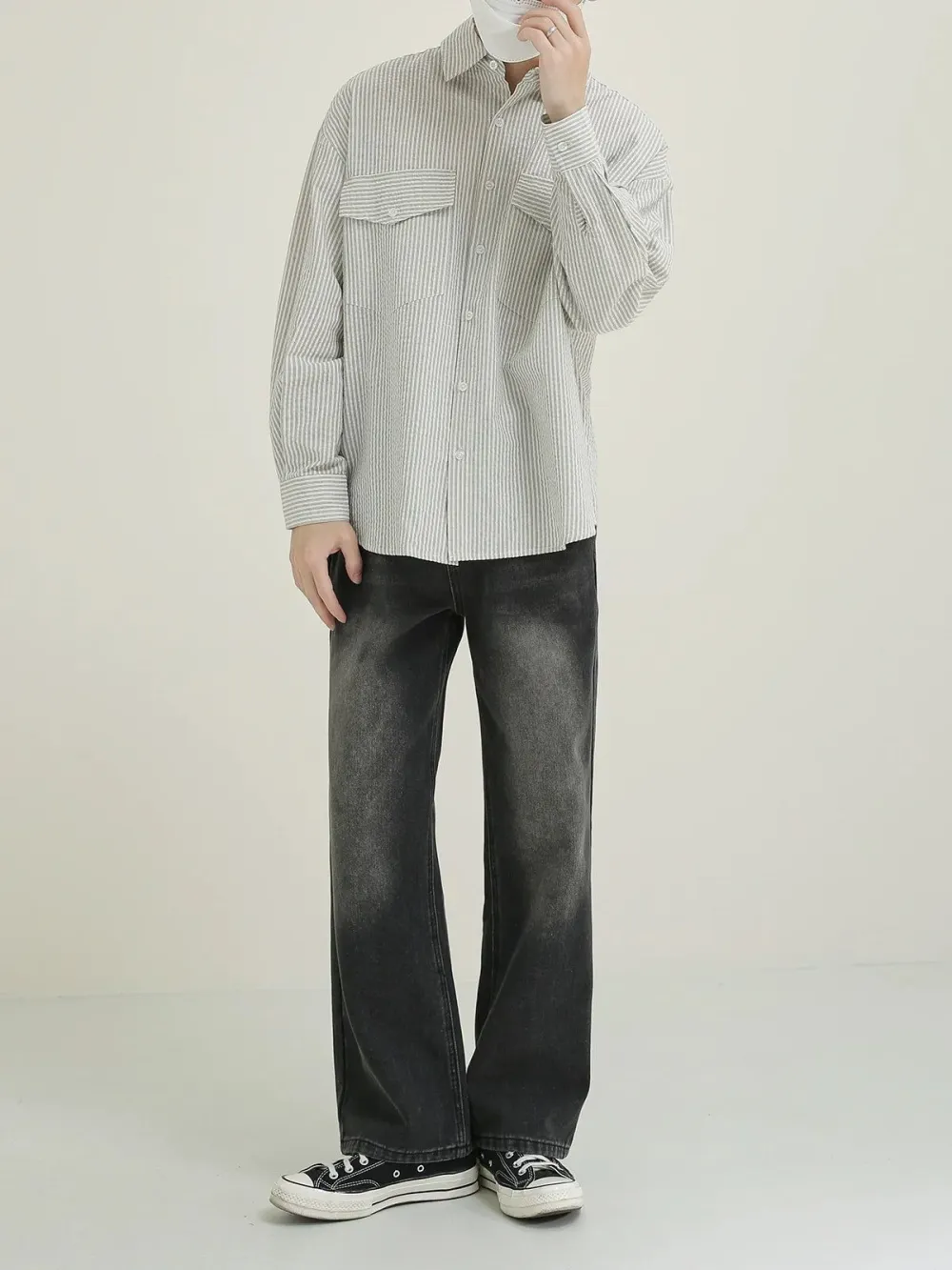 Faded Highlight Bootcut Jeans