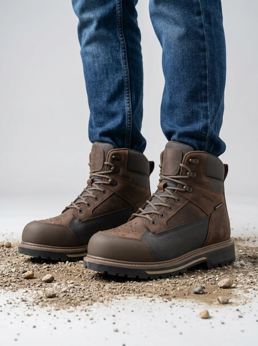 Men's Trail Inspired Waterproof Construction Work Boots