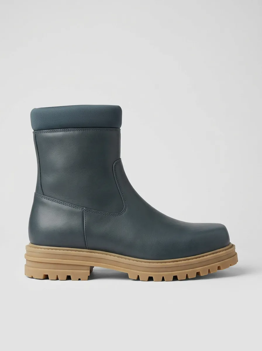 Men's Minimalist Lug-Sole Ankle Work Boots