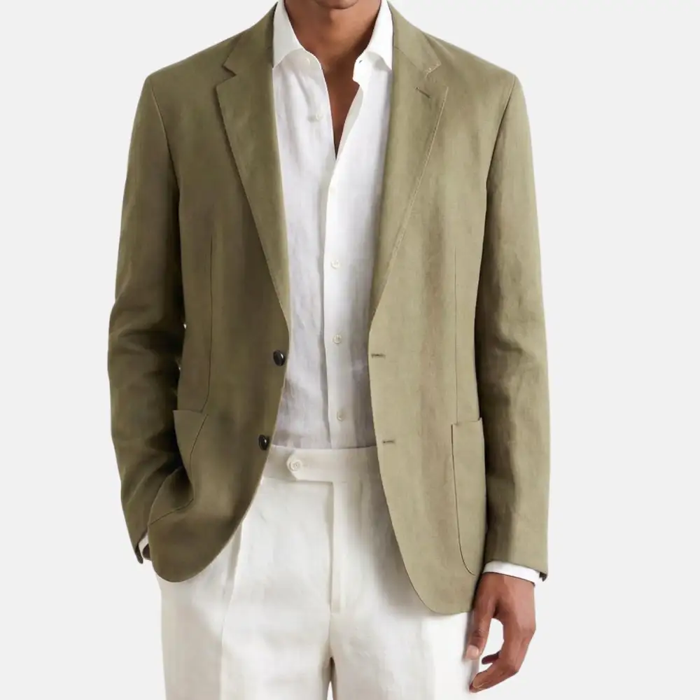 Linen Ramie Blazer Jacket