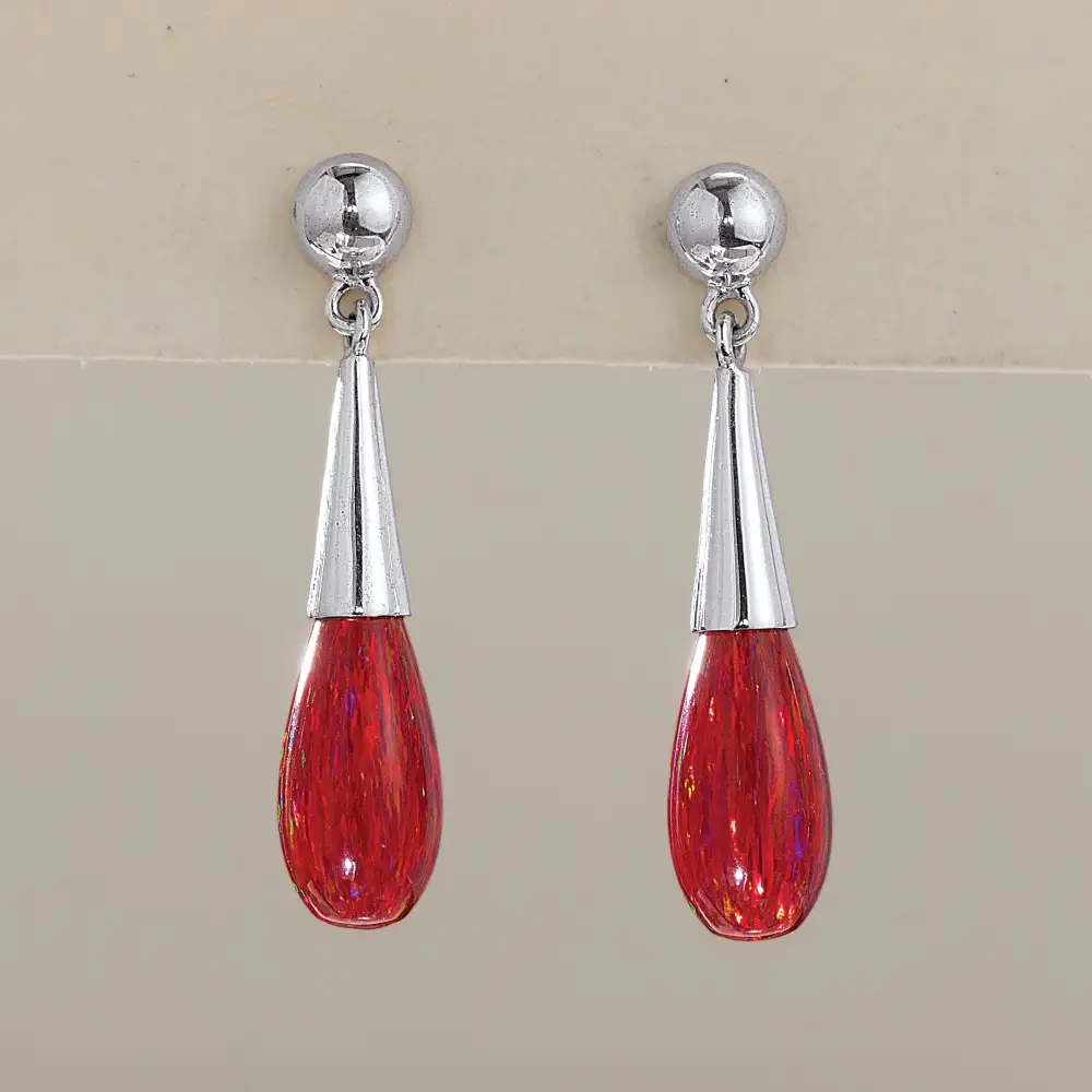 Opal Teardrop Earrings