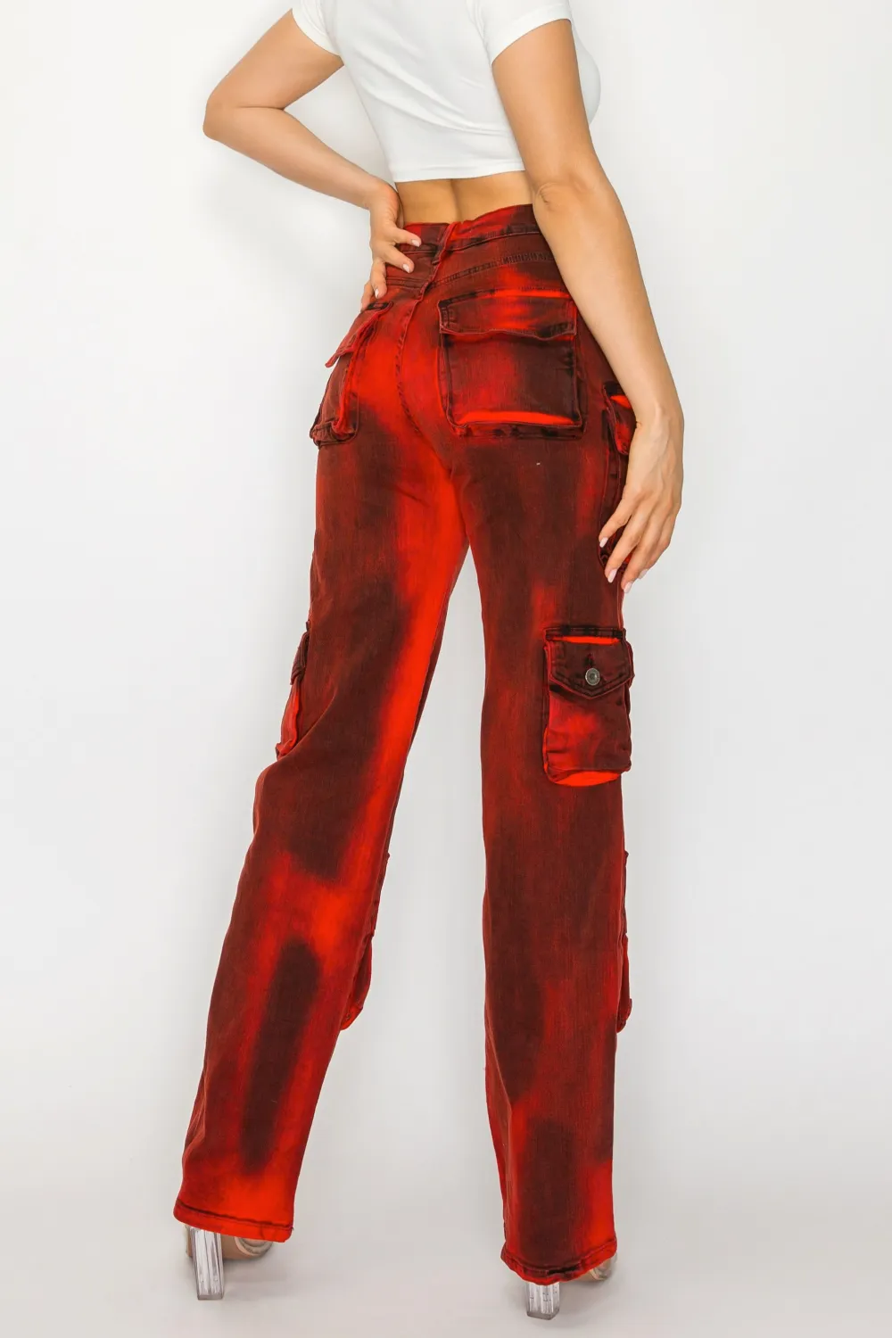 Straight-Leg Cargo Jeans