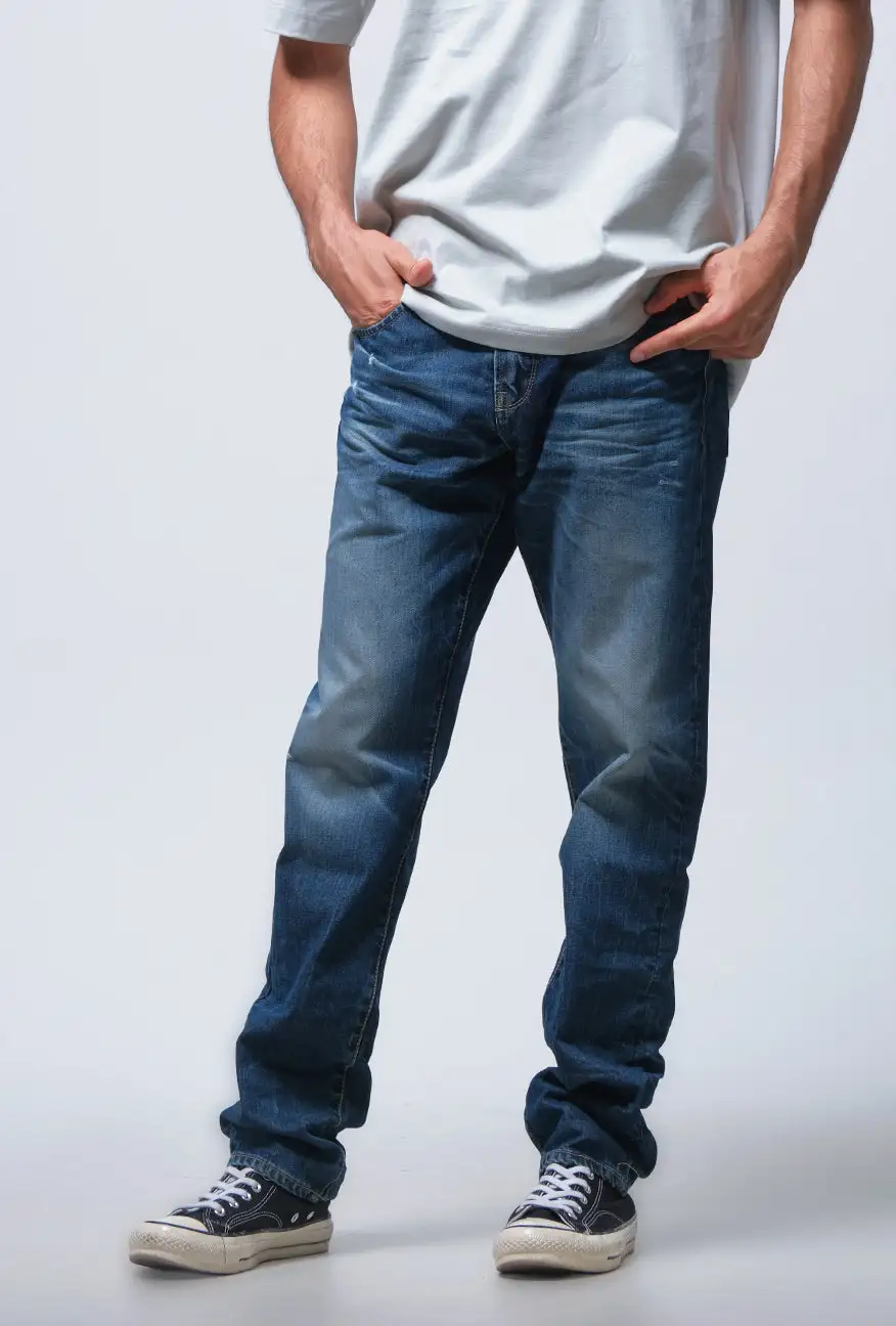 Men's Minimal Slim Fit Denim Pants