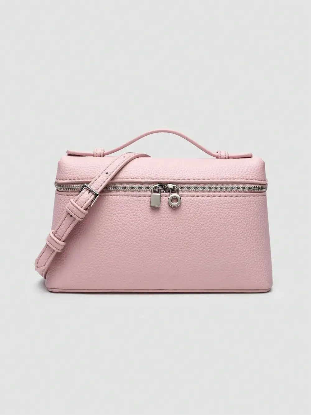 Litchi Grain PU Square Shoulder Bag