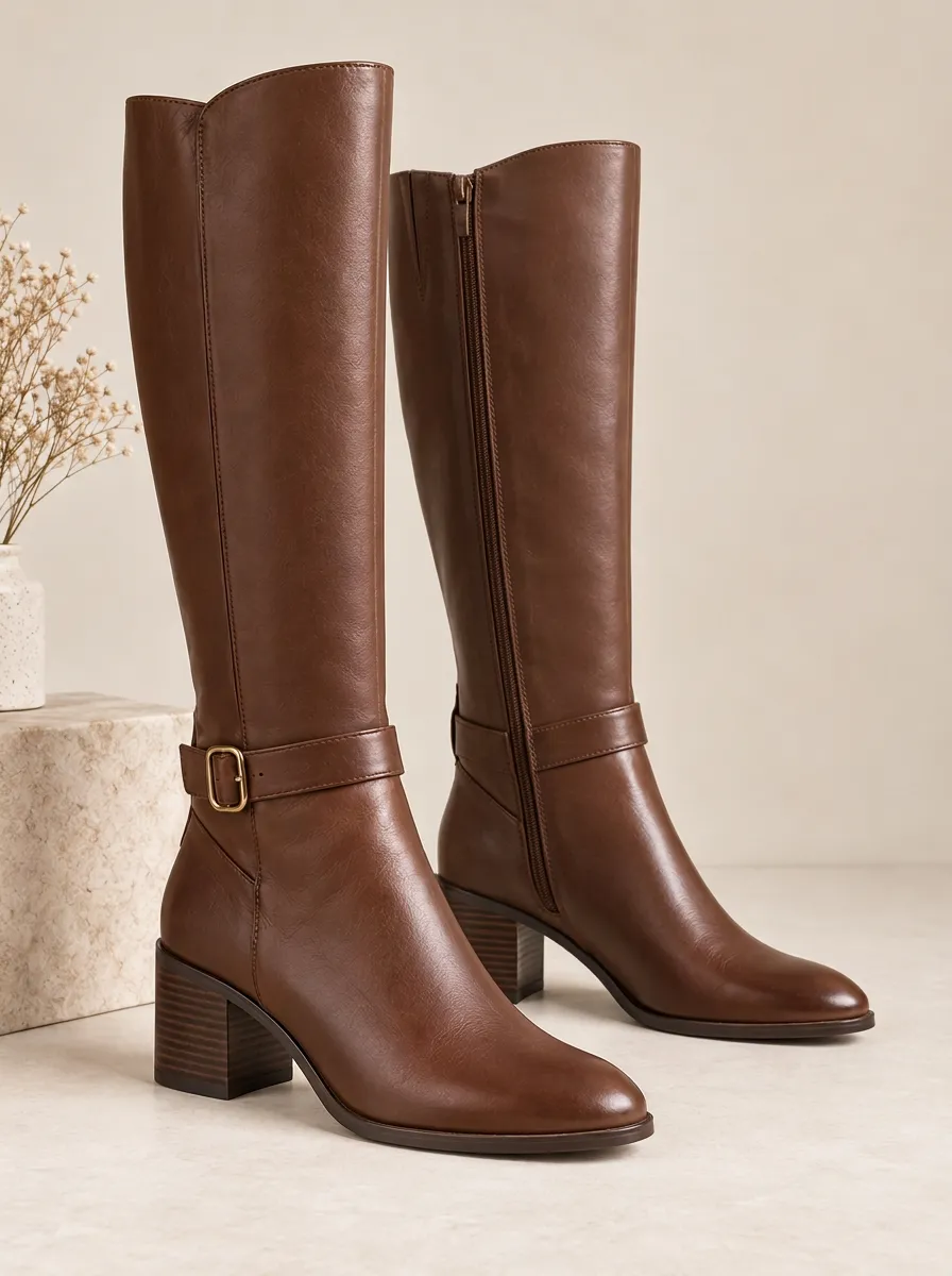 Women's Outdoor Faux Leather Knee High Boots