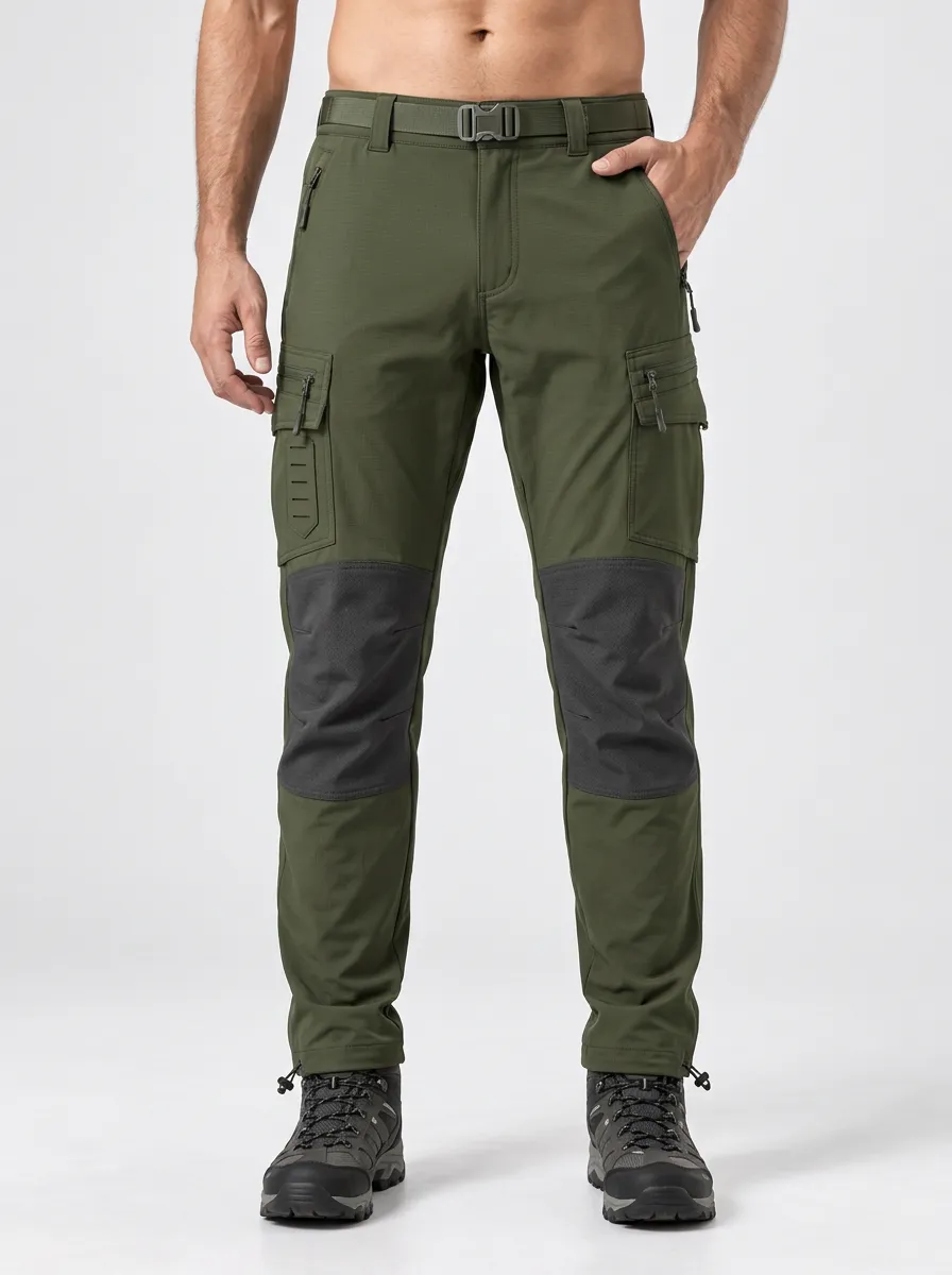 Men's Reinforced Knee Tactical Cargo Hiking Pants