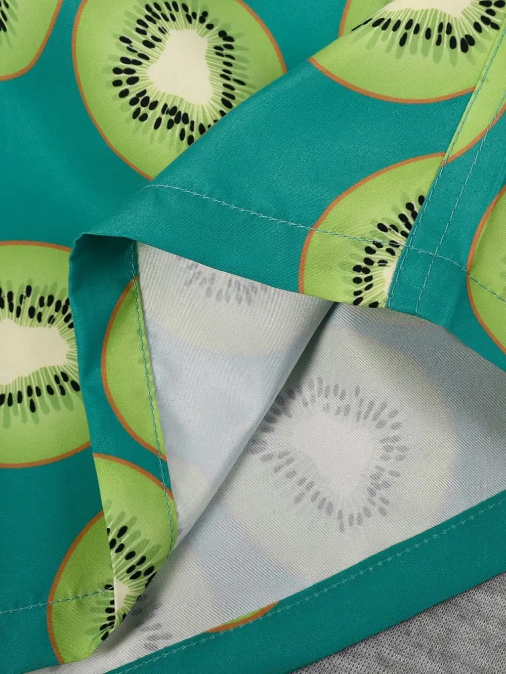 Men's Fruit Print Drawstring Swim Trunks