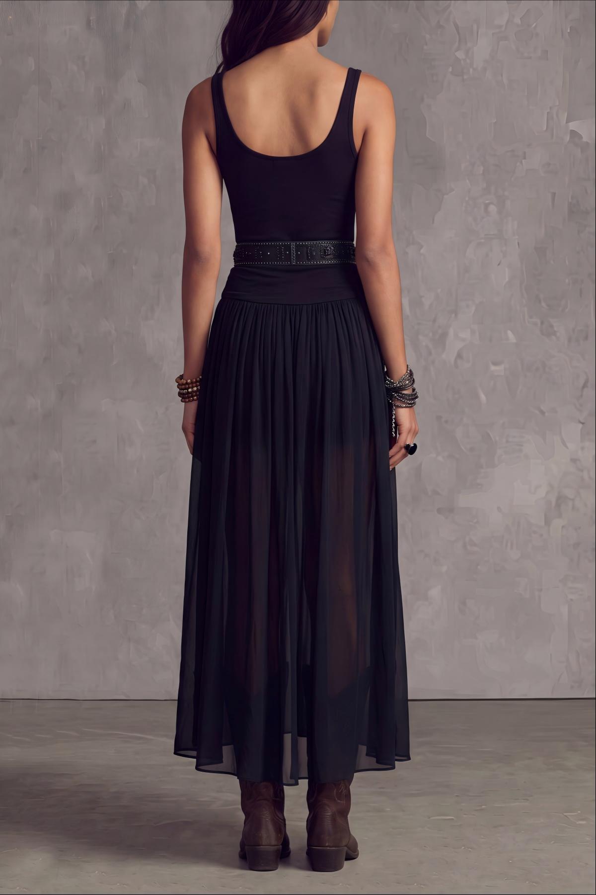 Classic Textured Maxi Dress
