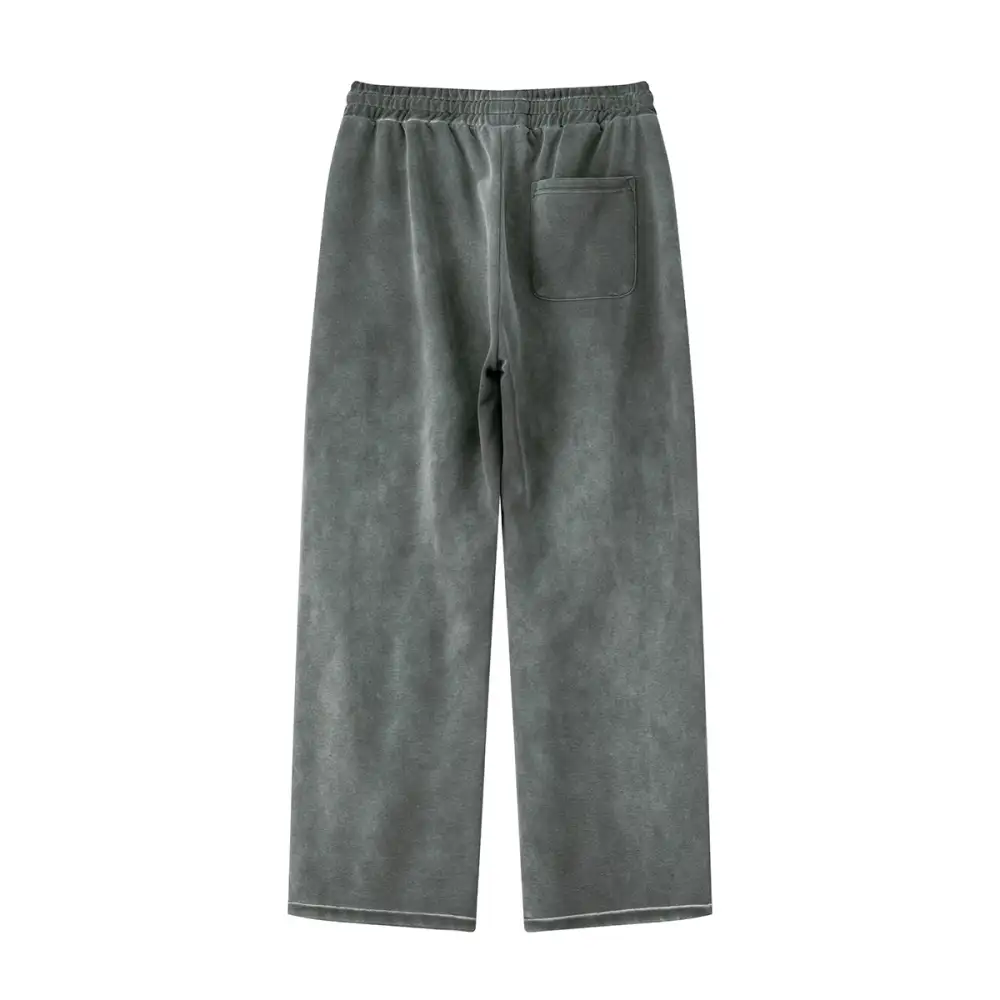 Acid Washed Straight Leg Men's Jogger Pants