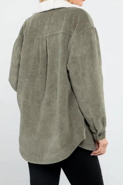 Sherpa Button Up Shacket