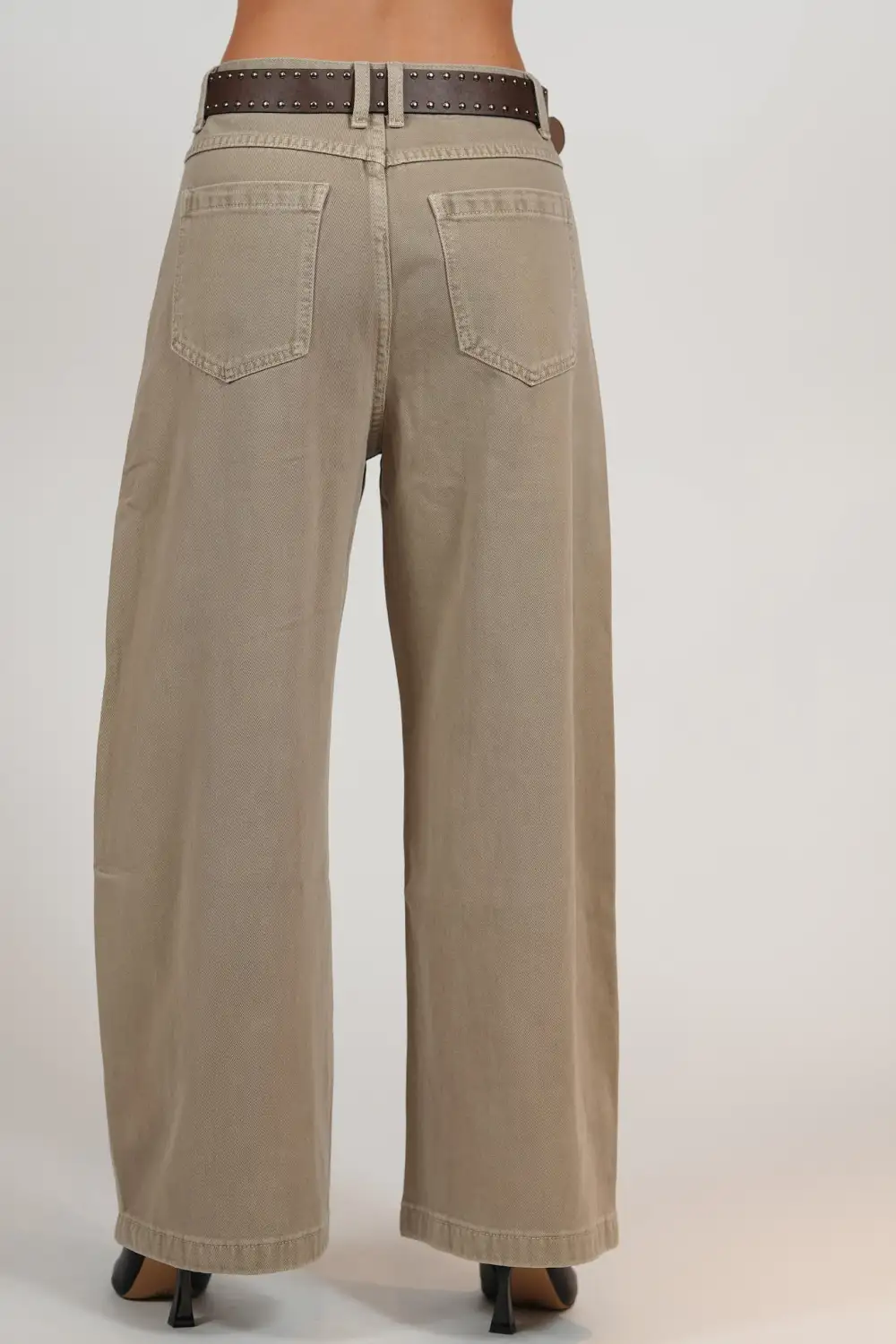 Belted Layered Jeans