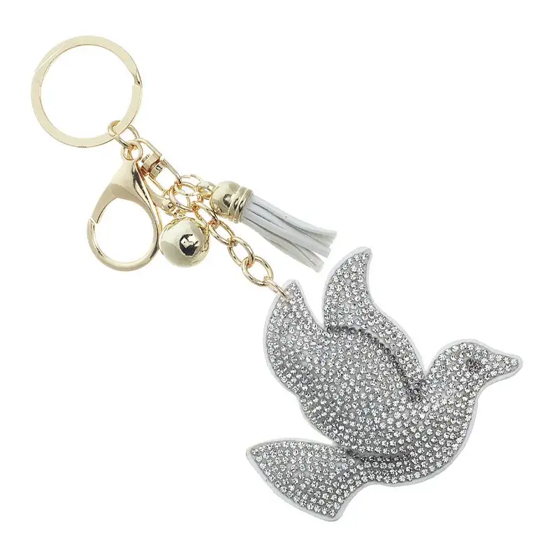 Dove Charm Keychain
