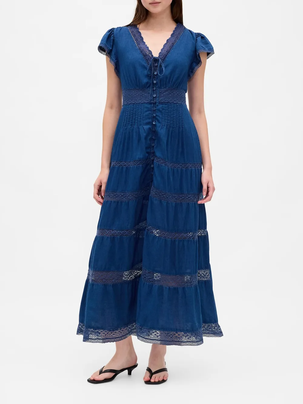 Breathable Button Up Dress