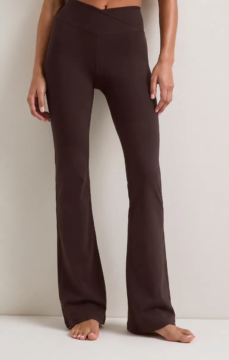 Wrap Waist Flared Yoga Leggings