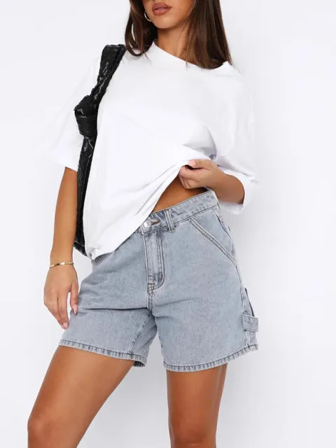 Refined Pocketed Denim Shorts