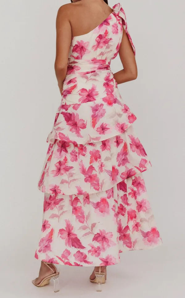 Elegant One Shoulder Maxi Dress