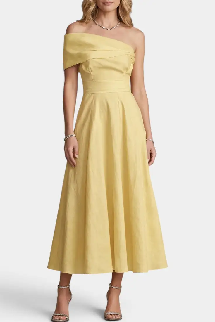 Asymmetric Maxi Dress