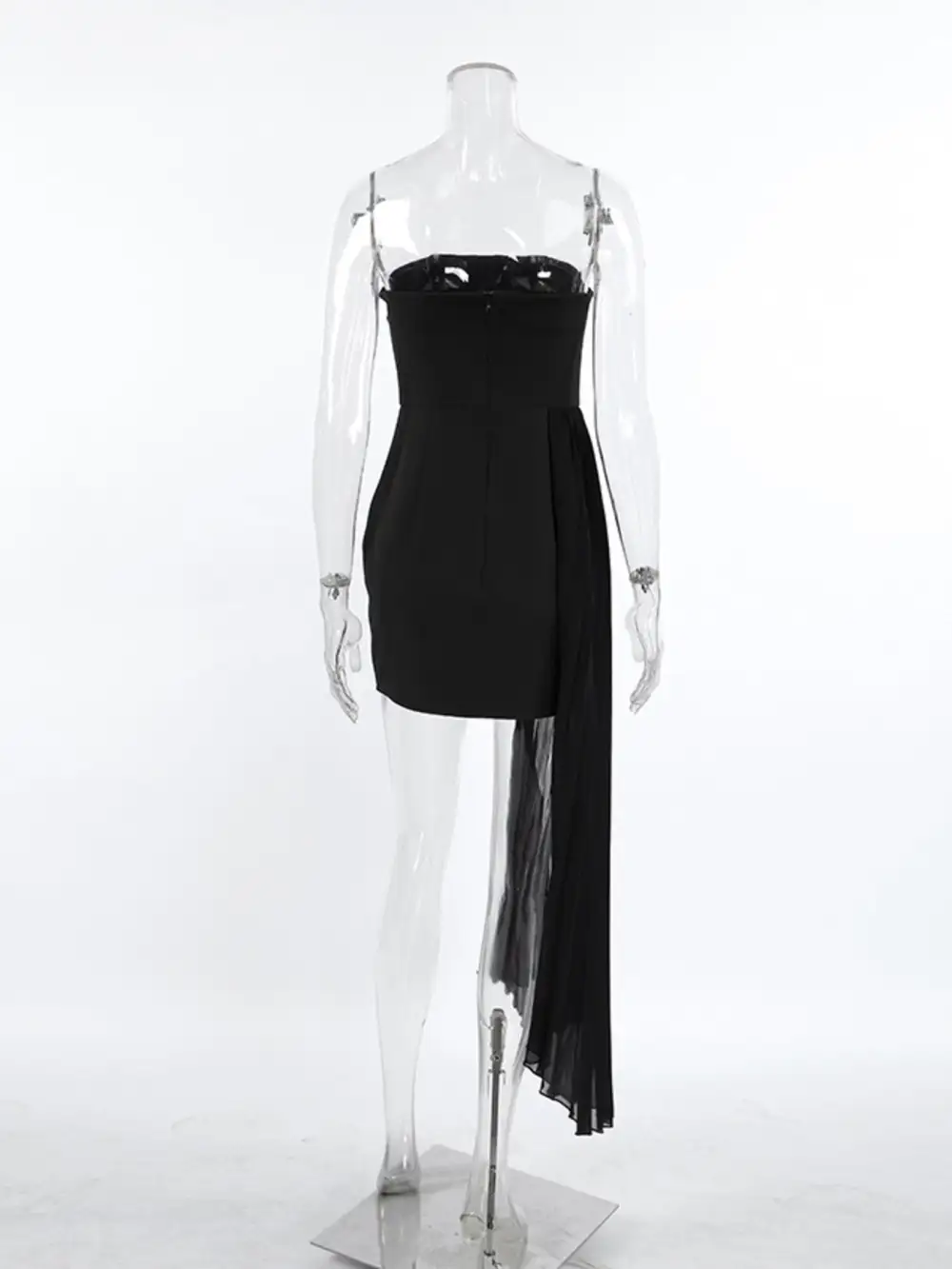 Pleated Mini Dress