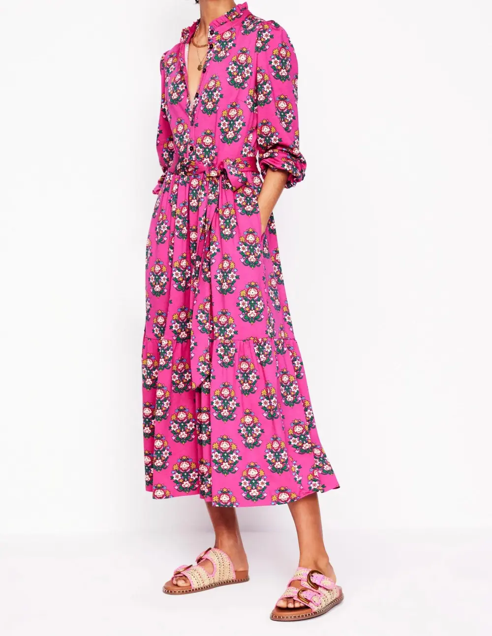 Tiered Jersey Dress