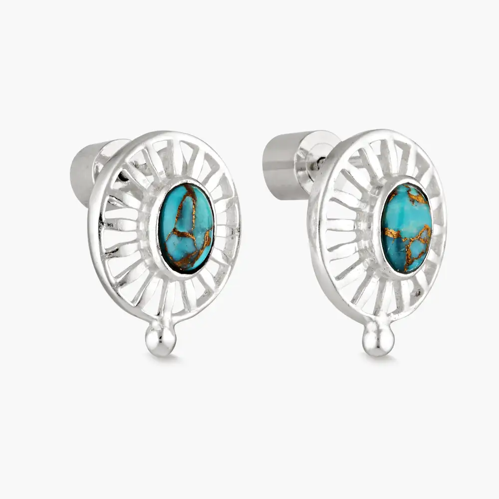 Handcrafted Stainless Steel Stud Earrings