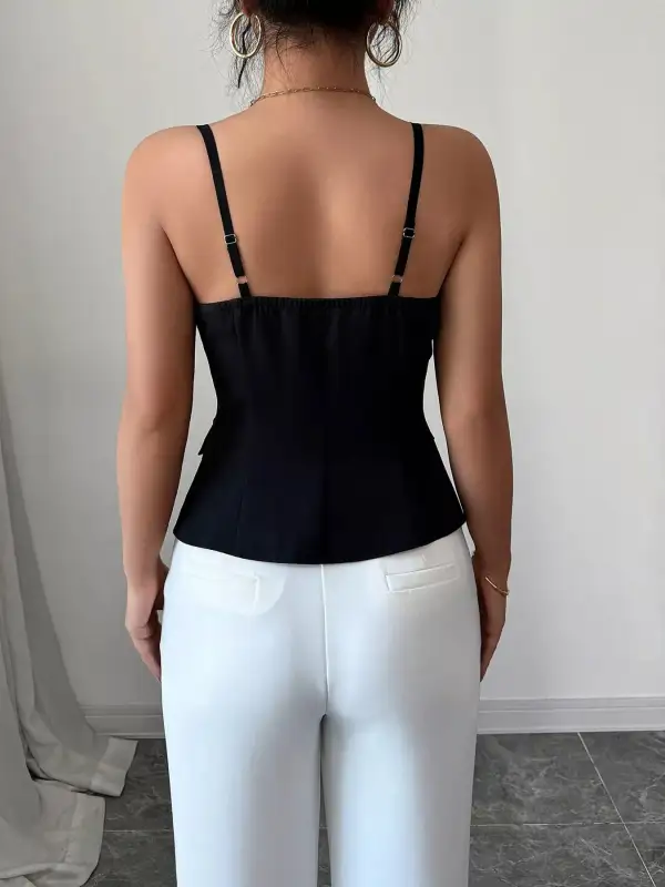 Button-Front Cami Top