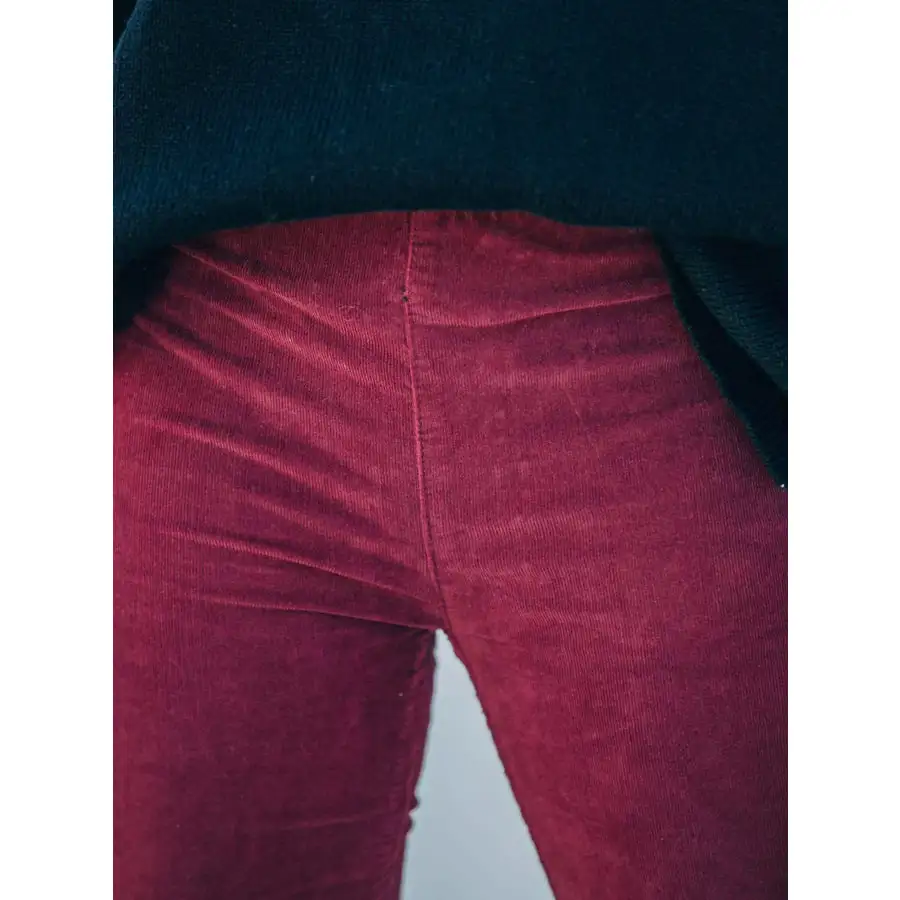 Full Size Corduroy Flare Pants Plus Size