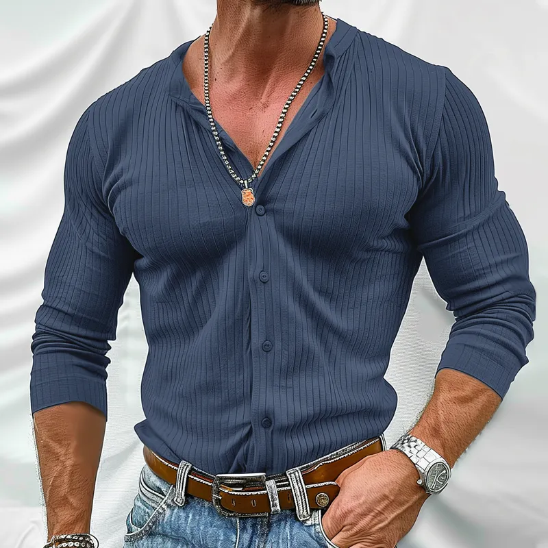 Cargo Pocket Textured Shirt