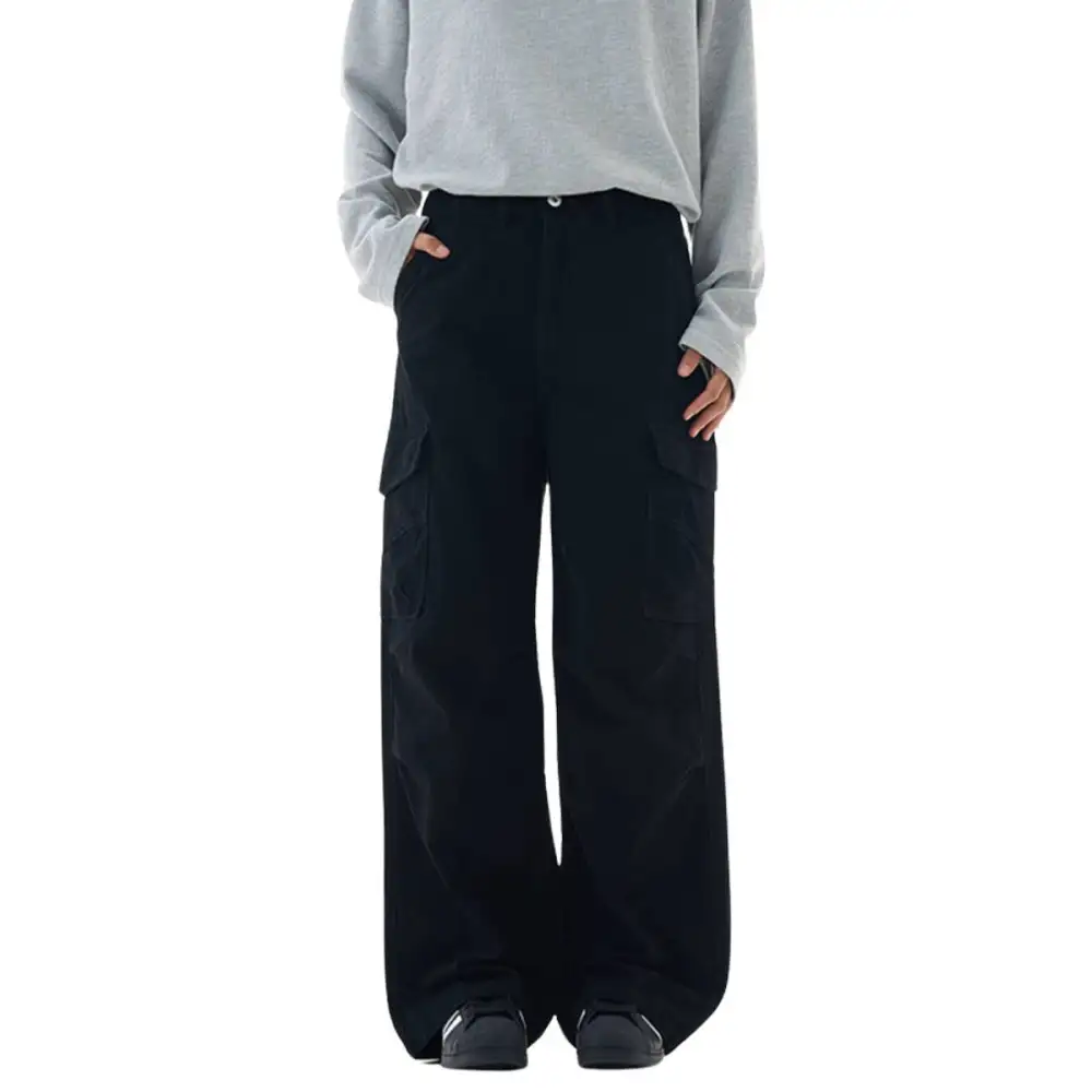 Washed Distressed Relaxed Fit Men's Casual Pants