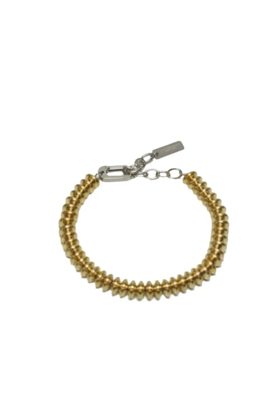 Brass Saucer Bead Bracelet