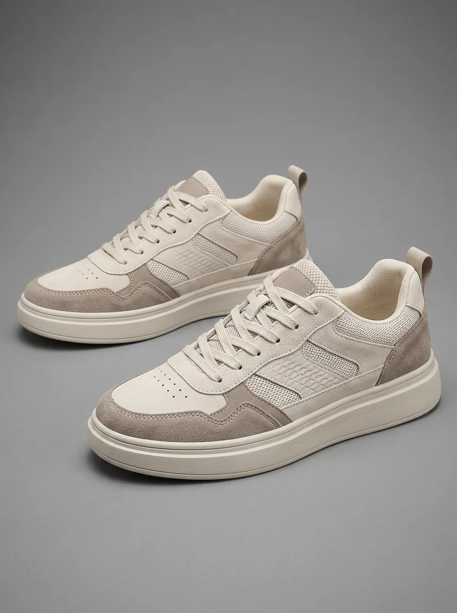 Men's Easygoing Casual Patchwork Lace-up Retro Skate Shoes