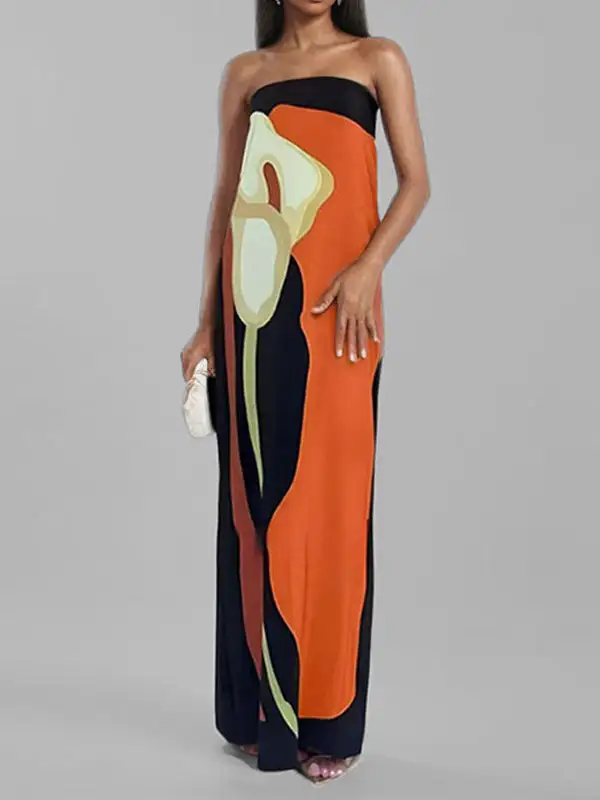 Printed Maxi Dress