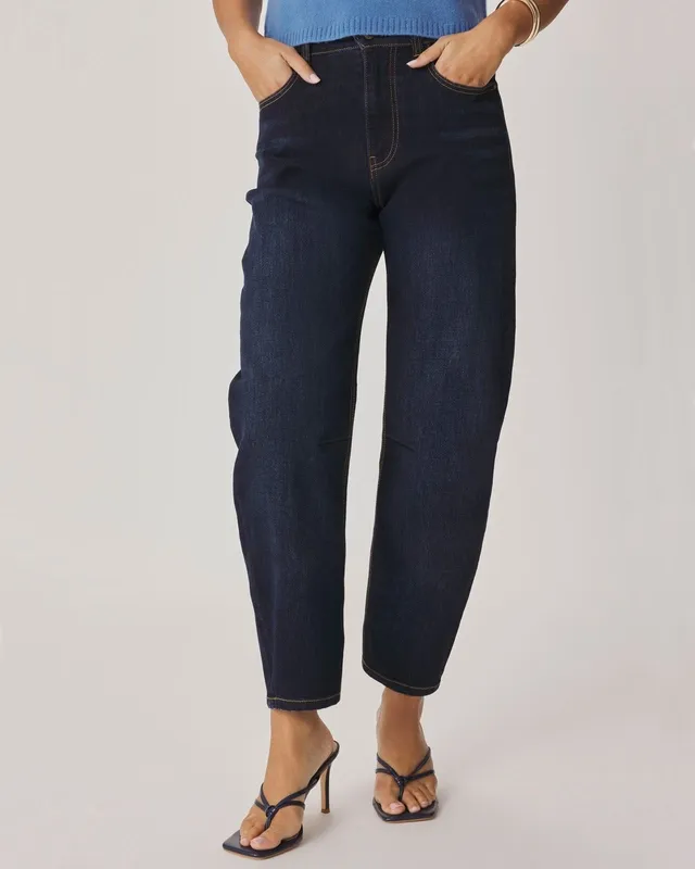 Barrel Leg Denim Pants