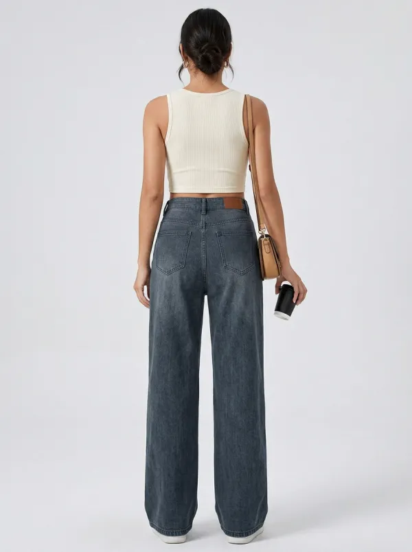 Women's Wide Leg Casual Denim Jeans