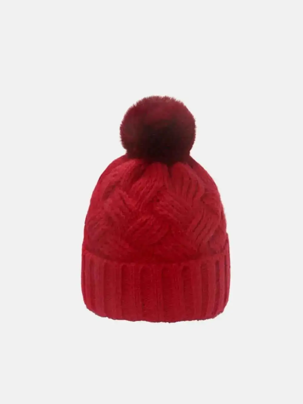 Roll Cable Knit Hat