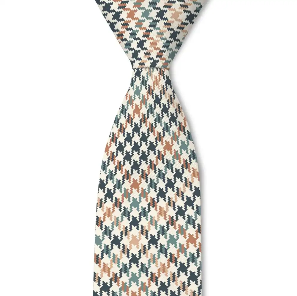 Houndstooth Pattern Necktie