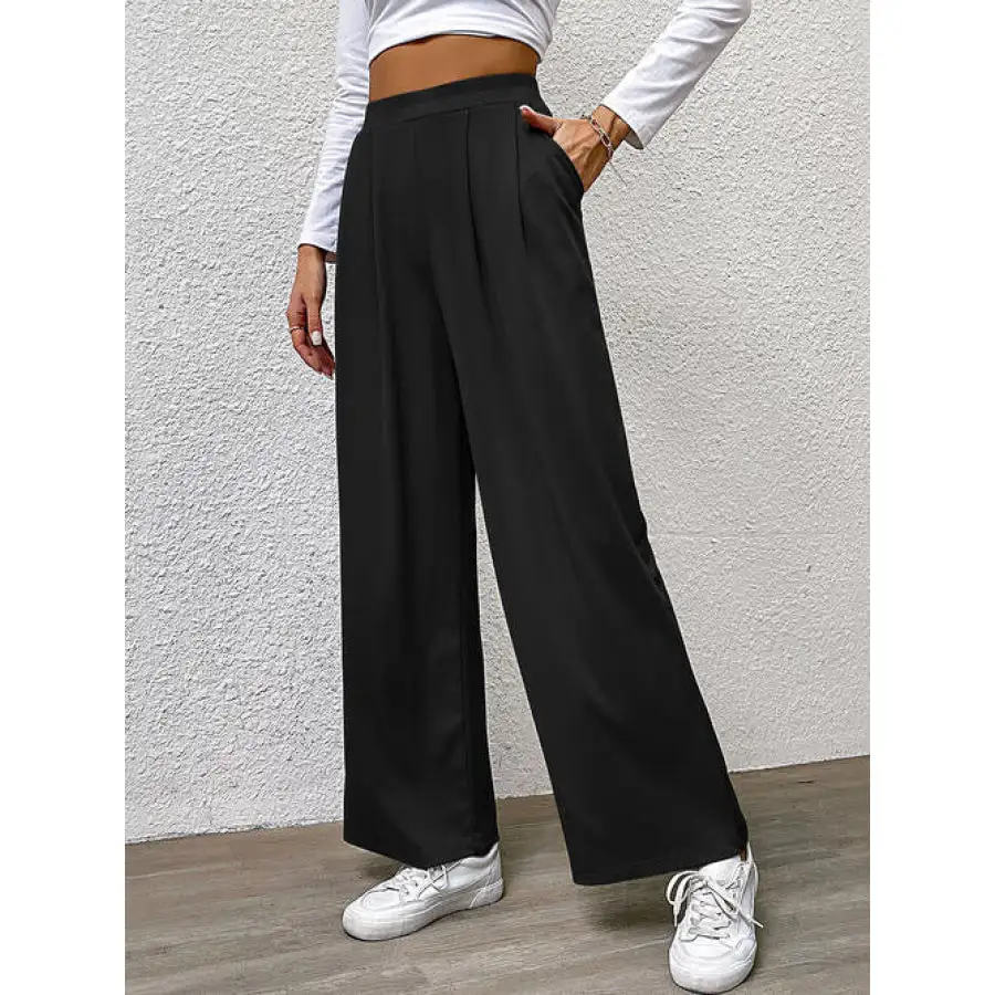 High Waist Straight Pants