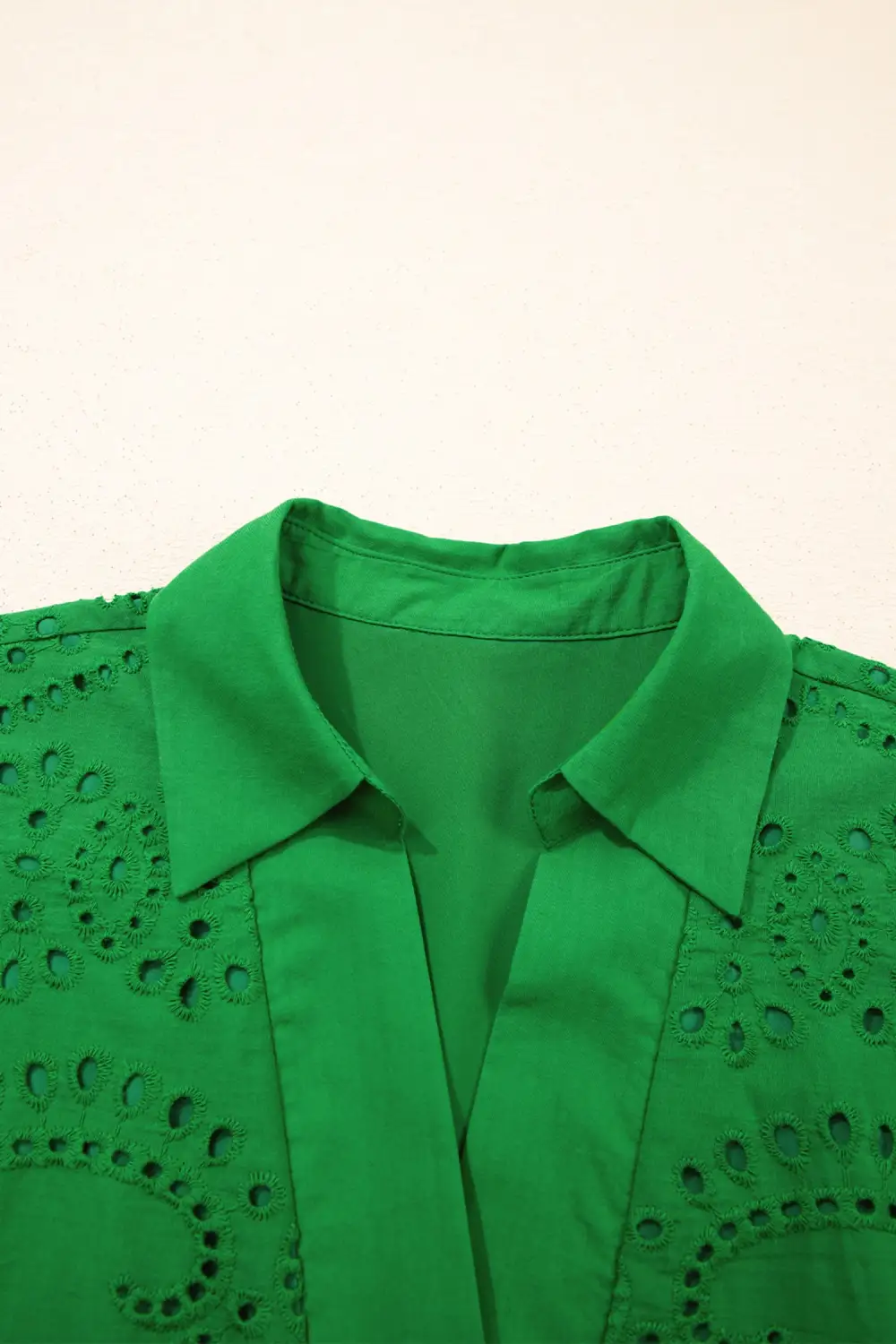 Embroidered Eyelet Mini Dress