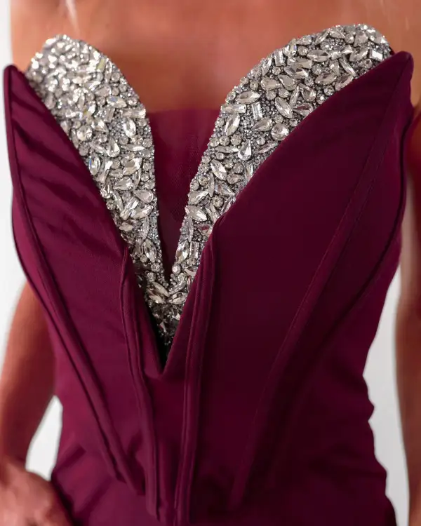 Rhinestone Dreams Mesh Corset Jumpsuit