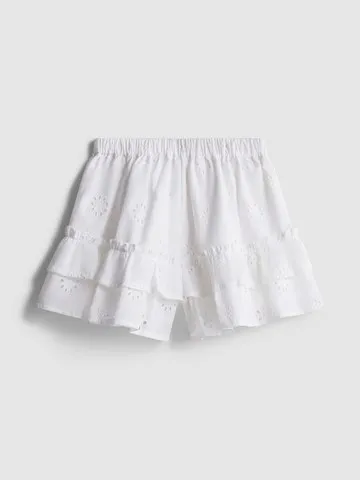 1.5-8yrs | Broderie Anglaise Tiered Shorts