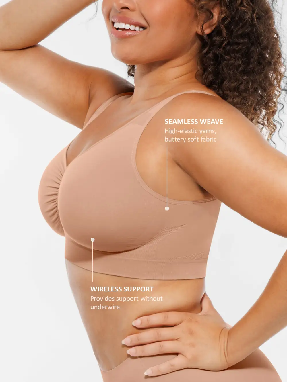 Seamless Full Coverage Support Bra