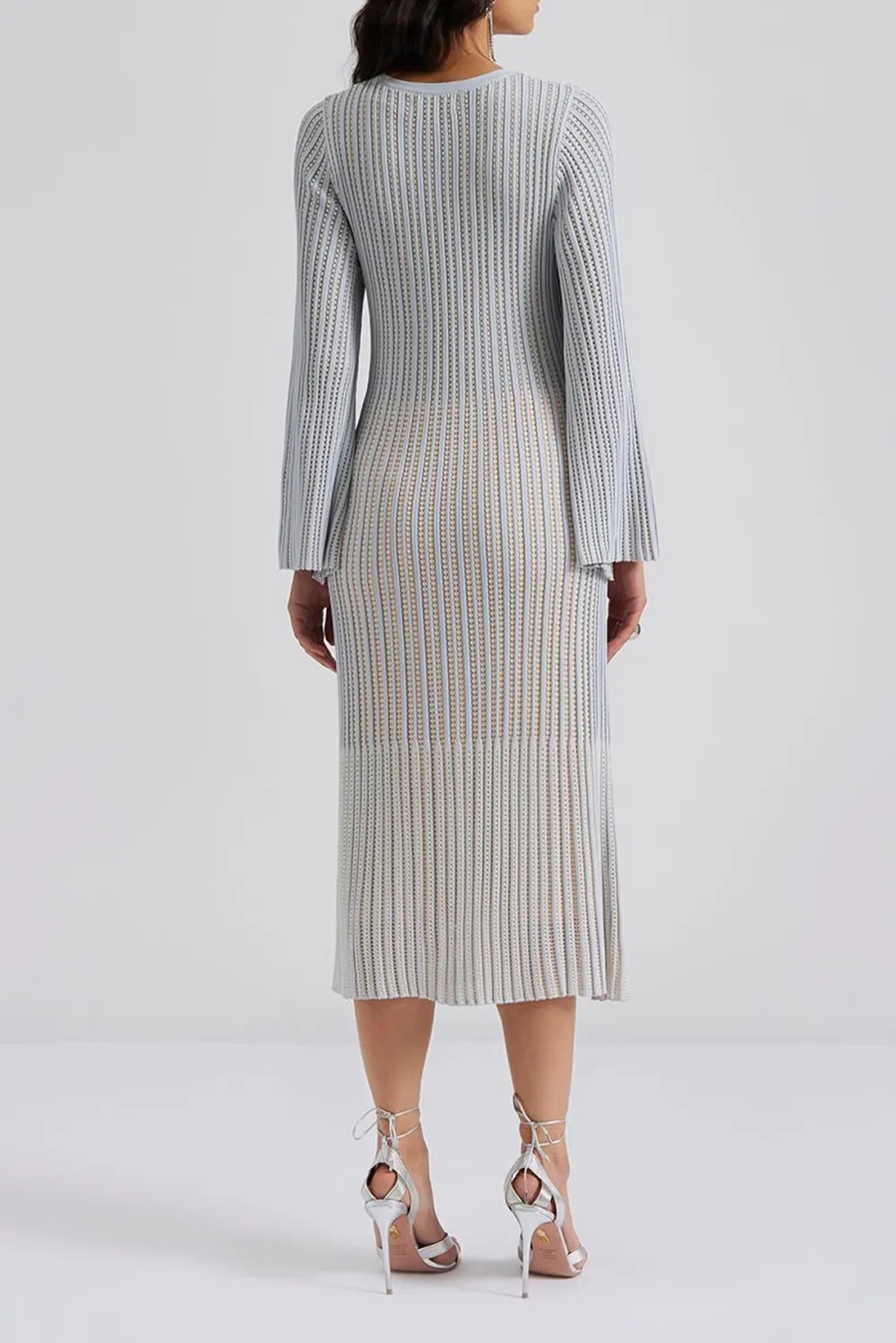 Ribbed Knit Midi Dress