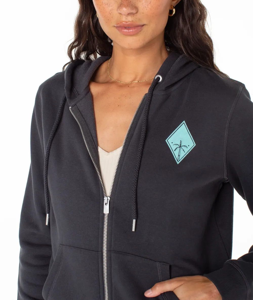 Geometric Print Hoodie With Large Pockets