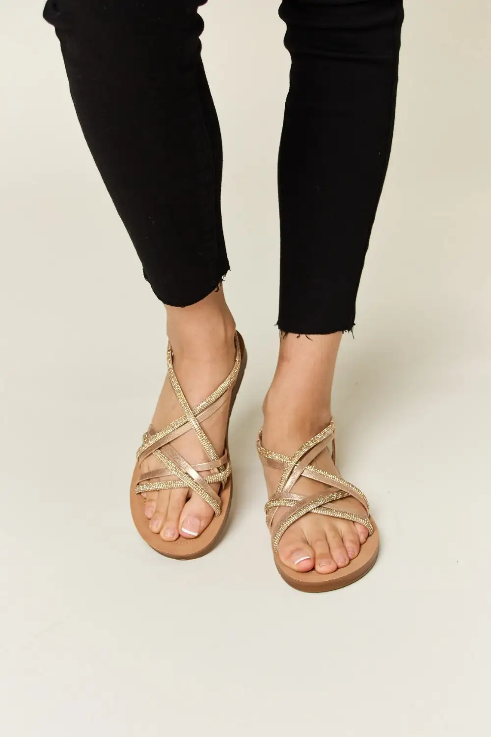 Flats Rhinestone Sandals