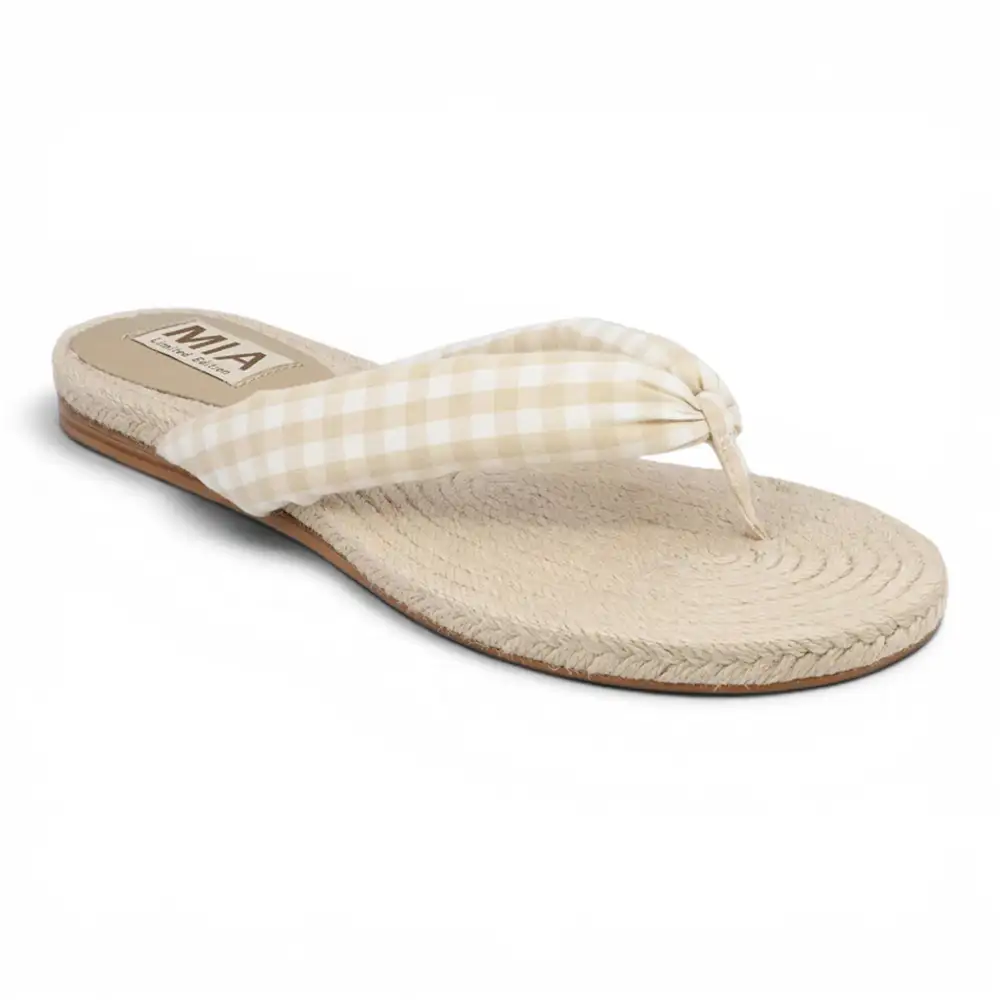 Aleena Gingham Breeze Thong Sandal