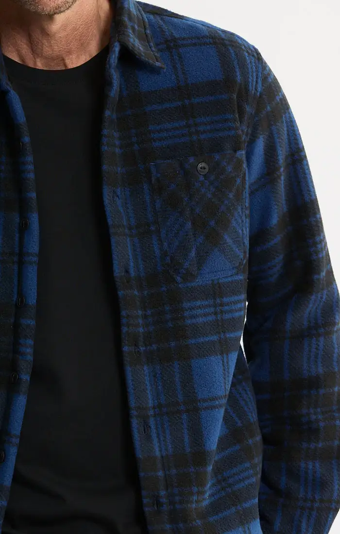 Sherpa Bonded Polar Fleece Shirt Jacket